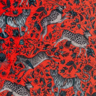 Ткань - Clarke and Clarke - PROTEA VELVET - CORAL - F1479/03