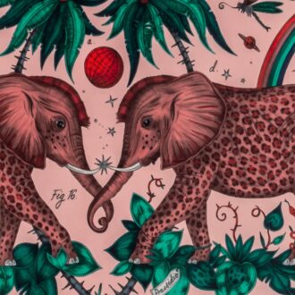 Ткань - Clarke and Clarke - ZAMBEZI VELVET - PINK - F1481/01