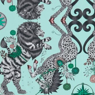 Ткань - Clarke and Clarke - CASPIAN - AQUA - F1482/01