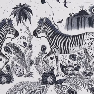 Ткань - Clarke and Clarke - LOST WORLD - BLUE - F1484/01