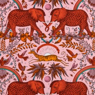 Ткань - Clarke and Clarke - ZAMBEZI - BLUSH - F1487/01