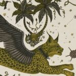 Ткань - Clarke and Clarke - LYNX LINEN - GOLD - F1492/01