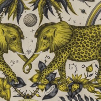 Ткань - Clarke and Clarke - ZAMBEZI LINEN - GOLD - F1495/01