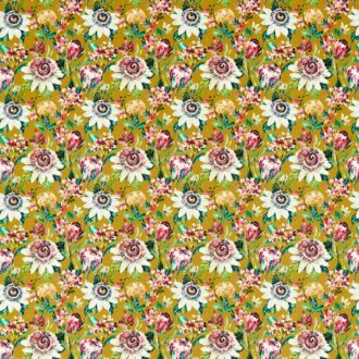 Ткань - Clarke and Clarke - PARADISE - OCHRE VELVET - F1520/03