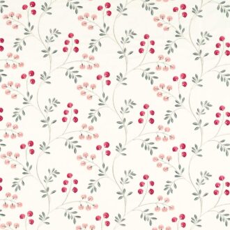 Ткань - Clarke and Clarke - ROCHELLE - BLUSH/RASPBERRY - F1556/02