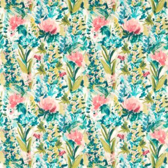 Ткань - Clarke and Clarke - HYDRANGEA - SPICE/FOREST - F1576/04