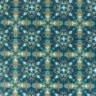 Ткань - Clarke and Clarke - EMERALD VELVET - MIDNIGHT VELVET - F1585/01