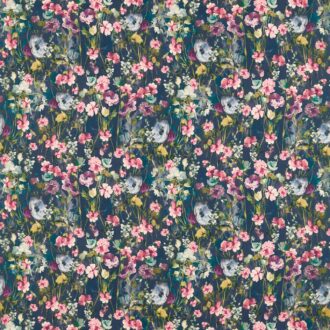 Ткань - Clarke and Clarke - WILD MEADOW - MULTI LINEN - F1597/01