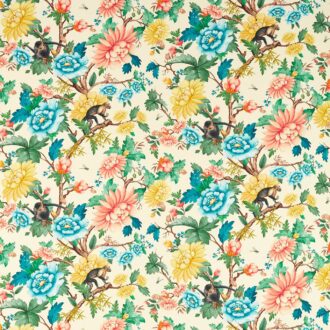 Ткань - Clarke and Clarke - SAPPHIRE GARDEN - IVORY - F1603/01