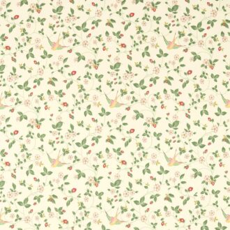 Ткань - Clarke and Clarke - WILD STRAWBERRY - IVORY LINEN - F1606/03