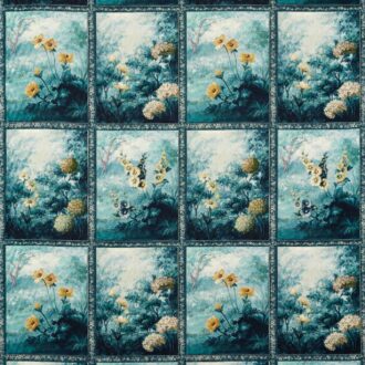 Ткань - Clarke and Clarke - ARTUS - DENIM/OCHRE - F1651/01