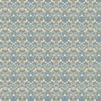 Ткань - Clarke and Clarke - STRAWBERRY THIEF - DENIM/SPICE - F1678/06