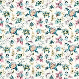 Ткань - Clarke and Clarke - SIZERGH - TEAL/BERRY - F1739/03