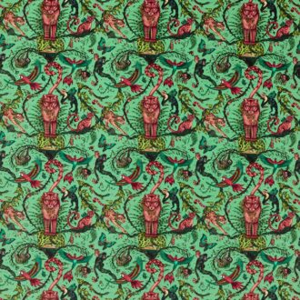 Ткань - Clarke and Clarke - BOSQUE DREAMS VELVET - AQUAMARINE - F1749/01