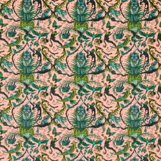 Ткань - Clarke and Clarke - BOSQUE DREAMS VELVET - PINK - F1749/05