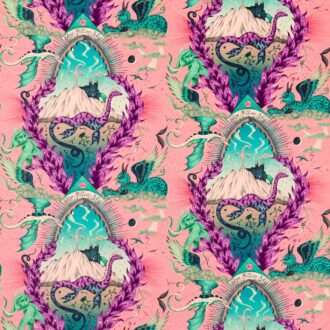 Ткань - Clarke and Clarke - HIGHLANDIA VELVET - PINK - F1752/02