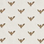 Ткань - Clarke and Clarke - OWL OF ATHENA - GOLD - F1755/01