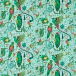 Ткань - Clarke and Clarke - QUETZAL - AQUA - F1758/01