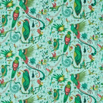 Ткань - Clarke and Clarke - QUETZAL - AQUA - F1758/01
