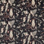 Ткань - Clarke and Clarke - QUETZAL VELVET - CHARCOAL - F1759/01