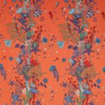 Ткань - Clarke and Clarke - SEAFOREST JACQUARD - PEACH - F1761/02
