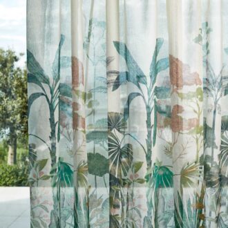 Ткань - Harlequin - FLOREANA SHEER -  Bleached Coral/Succulent - HCOL133960