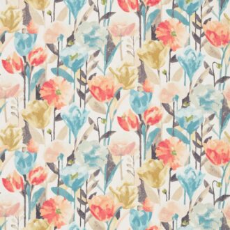 Ткань - Harlequin - VERDACCIO -  Coral / Maize / Cornflower - HFAU120521