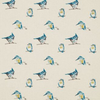 Ткань - Harlequin - PERSICO EMBROIDERY -  Indigo/Lime/Sky - HFAU131846