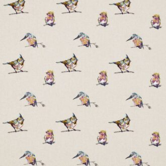 Ткань - Harlequin - PERSICO EMBROIDERY -  Damson/Lime/Plum - HFAU131848