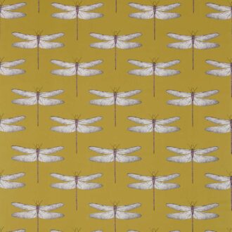 Ткань - Harlequin - DEMOISELLE -  Chartreuse/Grape - HGAT120432