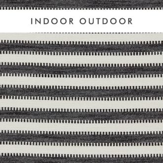 Ткань - Harlequin - OCALA STRIPE -  Black Earth /Chalk - HIOT134527