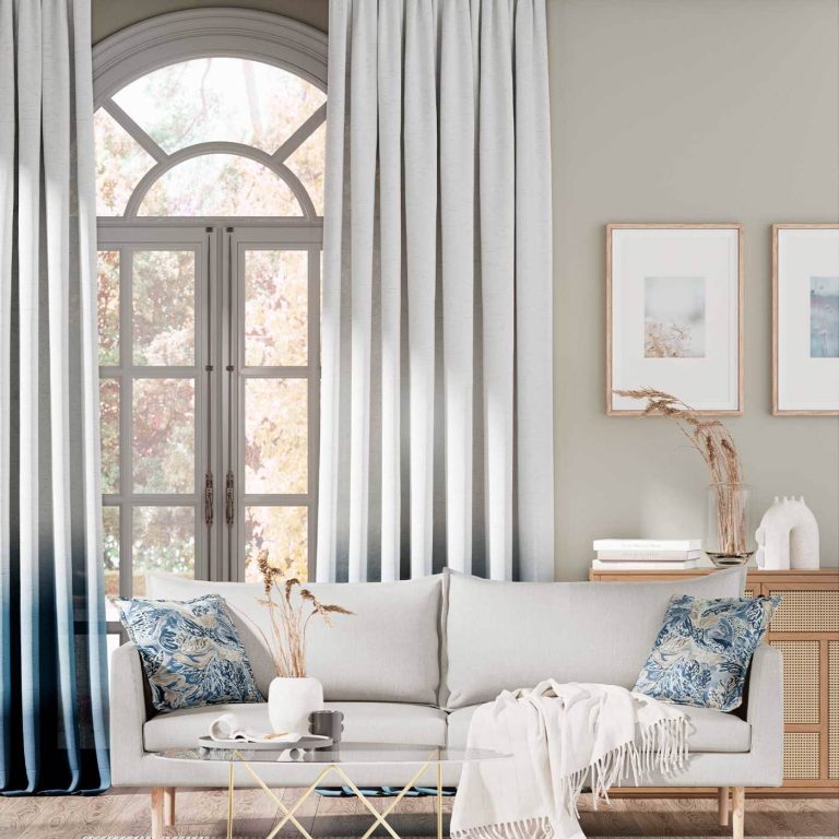 Ткань — Harlequin — TRANQUIL SHEER — Sky/Chalk — HLAL130955