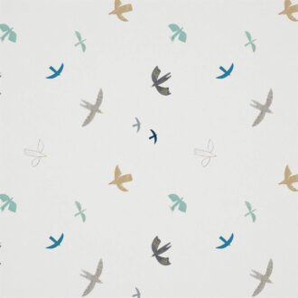 Ткань - Harlequin - SKIES ABOVE -  Duck Egg/Linen - HLTF120940