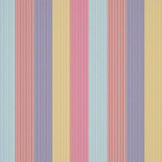 Ткань - Harlequin - FUNFAIR STRIPE -  Grape/Cherry/Pineapple - HLTF133544