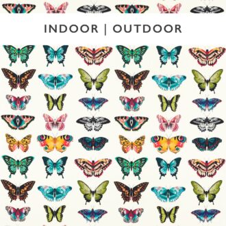 Ткань - Harlequin - PAPILIO -  Flamingo/Papaya/Loganberry - HLUM121051