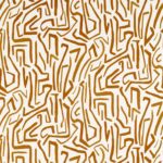 Ткань - Harlequin - MELODIC -  French Ochre/Paper Lantern - HQN2121071