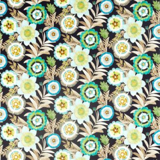 Ткань - Harlequin - KOMOVI -  Saffron / Lagoon / Citrus - HSAF120815