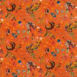Ткань - Harlequin - WONDERLAND FLORAL VELVET -  Amber/Lapis/Ruby - HSRF121180