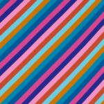 Ткань - Harlequin - SHERBET STRIPE VELVET -  Lapis/Spinel/Aquamarine - HSRF121192