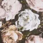 Обои - Clarke and Clarke - FLORETTA - BLUSH/CHARCOAL - W0090/02