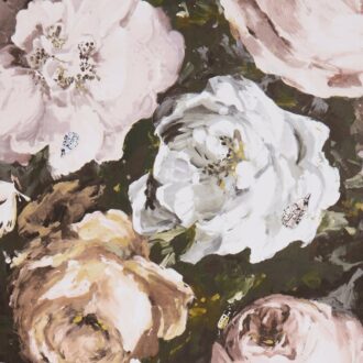 Обои - Clarke and Clarke - FLORETTA - BLUSH/CHARCOAL - W0090/02