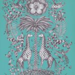 Обои - Clarke and Clarke - KRUGER - TEAL - W0102/08