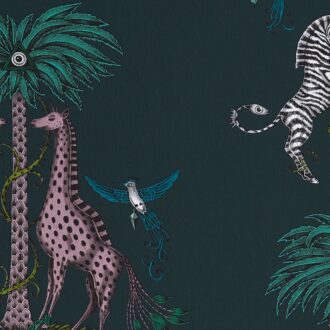 Обои - Clarke and Clarke - CREATURA - TEAL - W0114/03