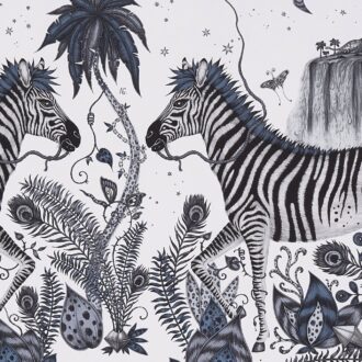 Обои - Clarke and Clarke - LOST WORLD - BLUE - W0117/01