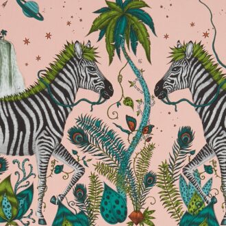Обои - Clarke and Clarke - LOST WORLD - PINK - W0117/04