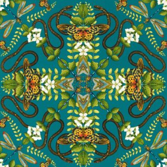 Обои - Clarke and Clarke - EMERALD FOREST - TEAL - W0129/05