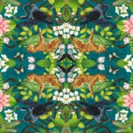 Обои - Clarke and Clarke - WONDERLUST TEA STORY - TEAL - W0136/03