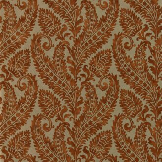 Обои - Clarke and Clarke - REGALE - RUSSET/GILVER - W0161/04