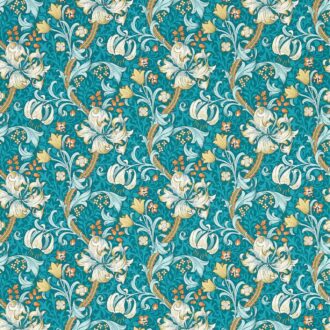 Обои - Clarke and Clarke - GOLDEN LILY - TEAL - W0174/03