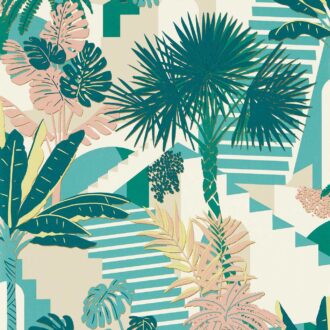 Обои - Clarke and Clarke - MALINDI - MINERAL/BLUSH - W0186/02